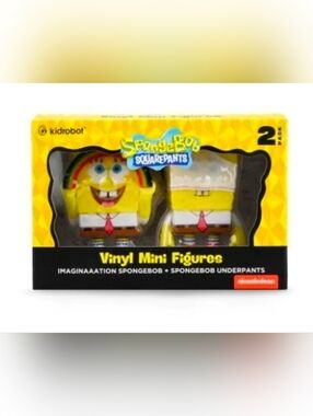 Spongebob Squarepants Imaginaaation & Spongebob Underpants Vinyl Figure 2 Pack